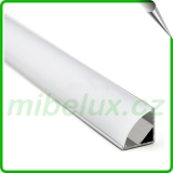 Profil pro LED pásky CORNER A1616 s mléčným difuzorem