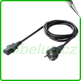 Kabel napájecí 230V C13, délka 1,8m